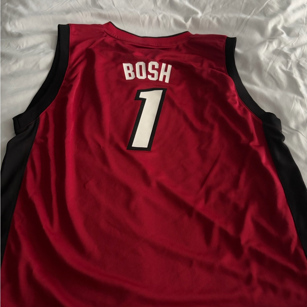 Adidas Youth XL Red Chris Bosh Miami Heat Basketball Jersey